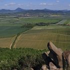 Von der 418m hohen Hazmburk (Hasenburg) sieht man im Norden ein Eindrucksvolles Panorama....