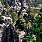 Von der  Bastei aus...,  im Elbsandsteingebirge 2