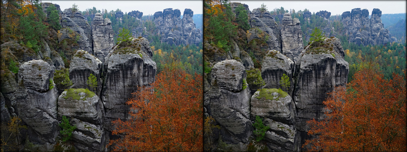 von der Basteibrücke (3D-X-View)