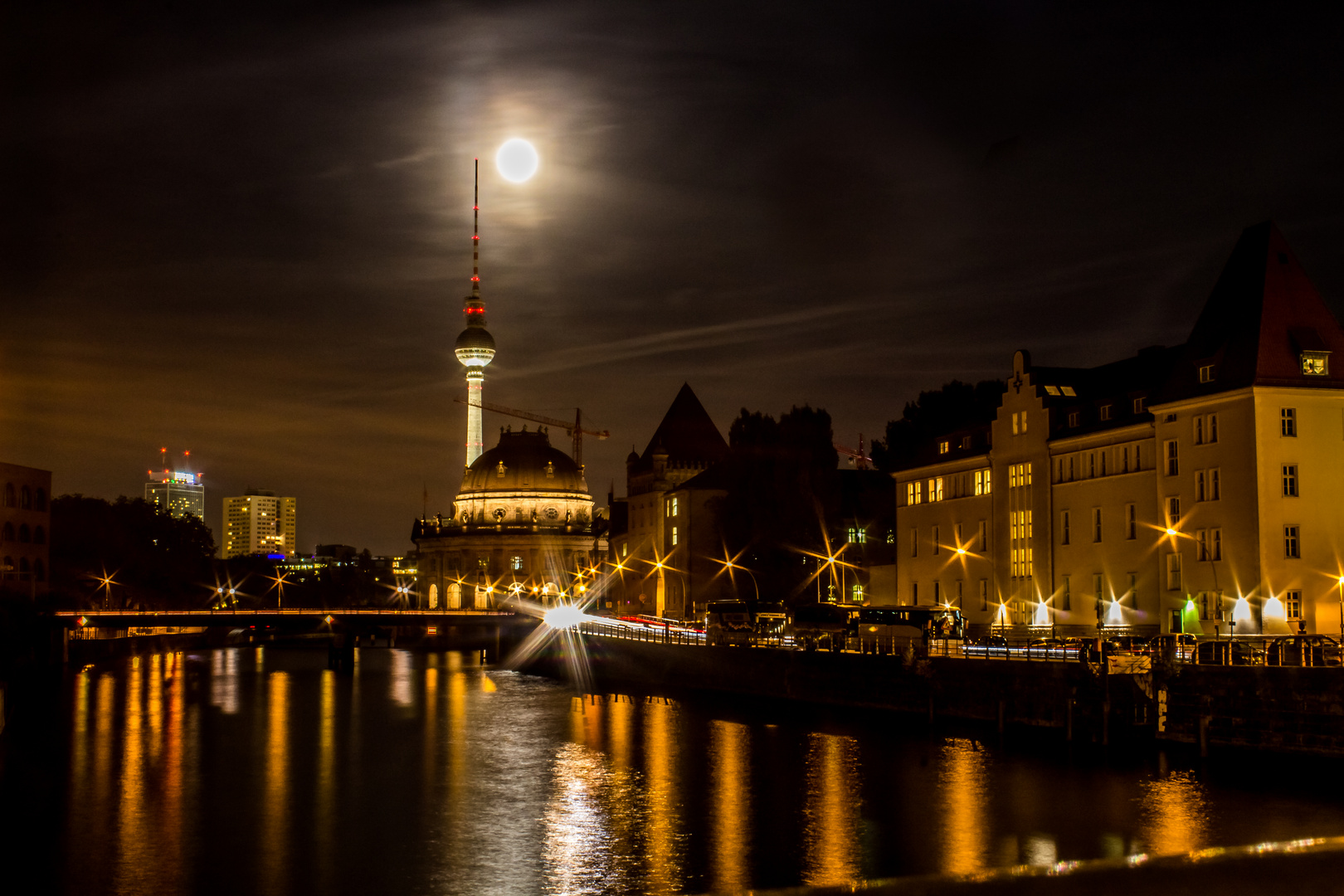 Von der Brücke ohne Stativ