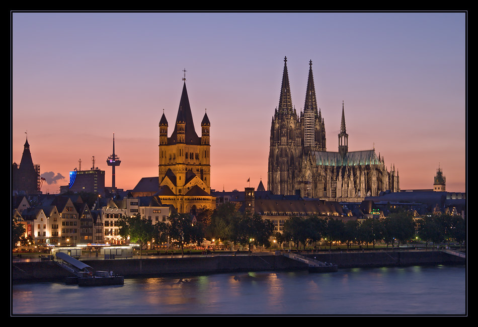 Von der Deutzer Brücke aus...