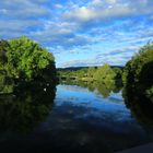 Von der Donaubrücke in Sigmaringen Richtung Laiz