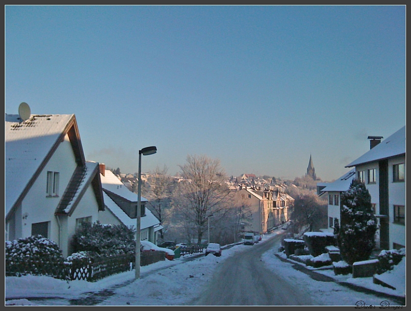 von der Hermannstraße in Richtung Lutherkirche