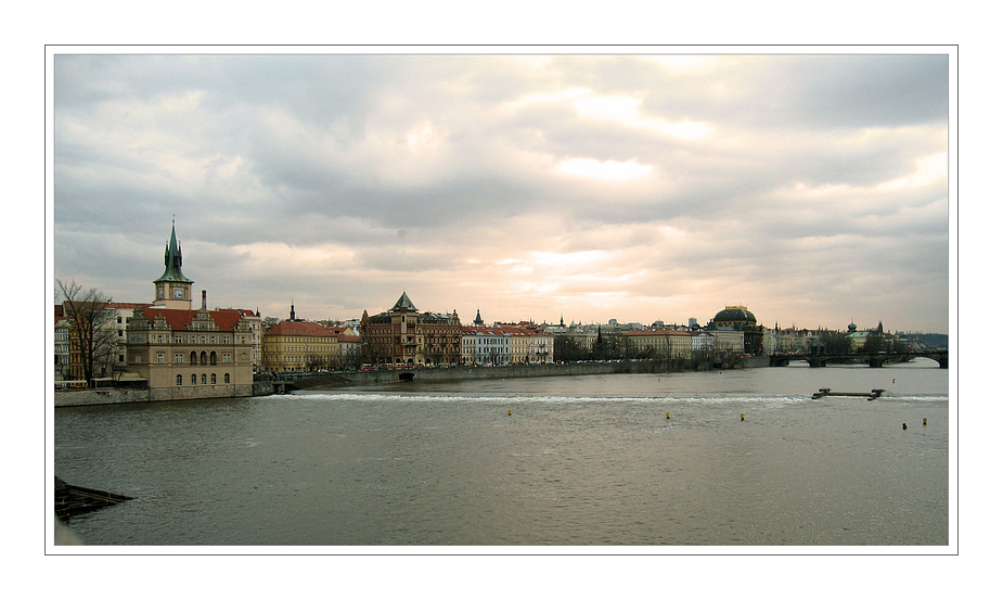 Von der Karlsbrücke in Prag