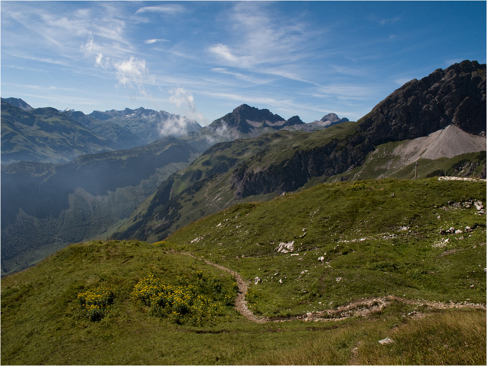 Von der Mindelheimer Hütte ins Tal