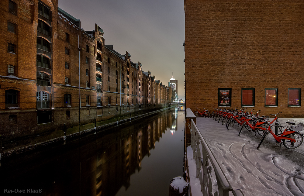 Von der Sandbrücke, Speicherstadt