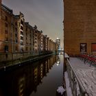 Von der Sandbrücke, Speicherstadt