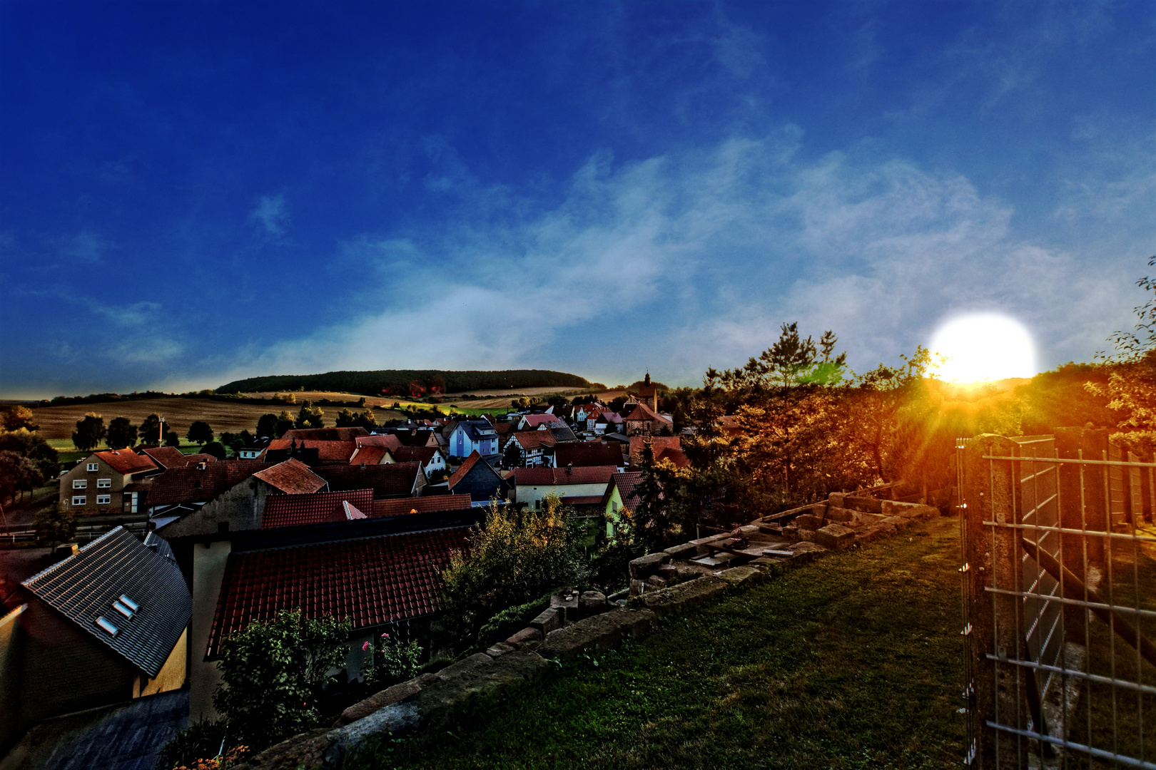 Von der Sonne noch einmal sanft berührt ...