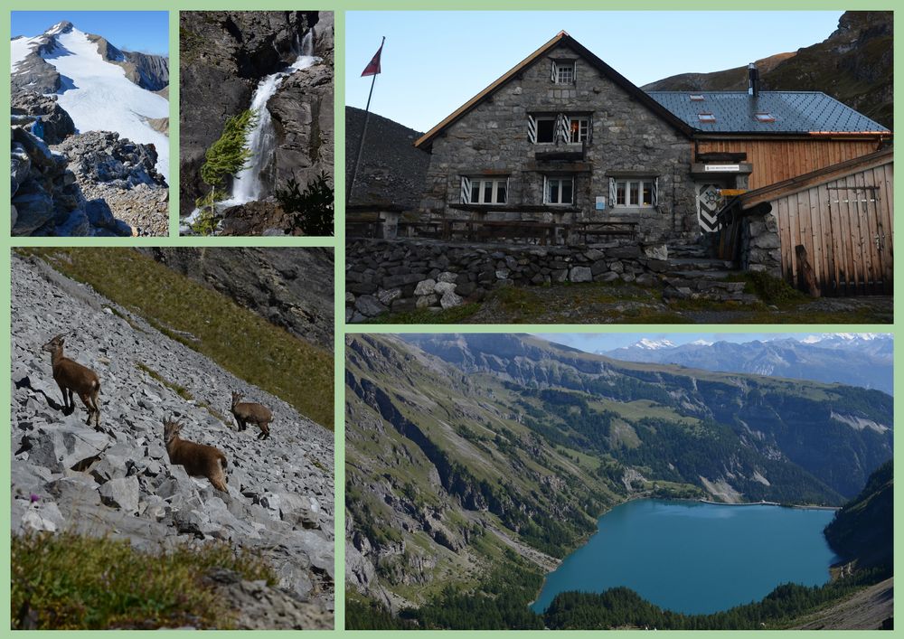 Von der Wildhornhütte zum Lac de Tseuzier