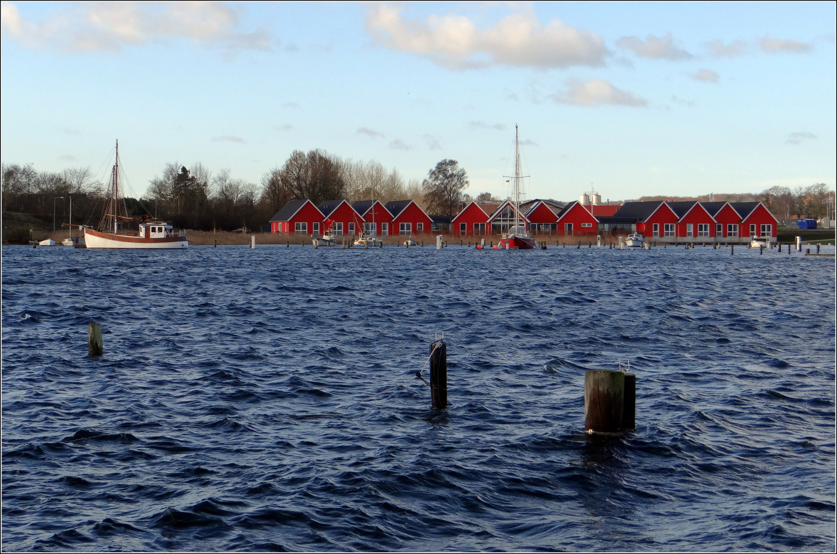 von Egernsund über den Nybøl Nor geschaut....