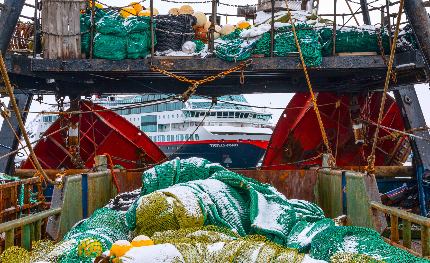 Von einem Fischtrawler aus gesehen