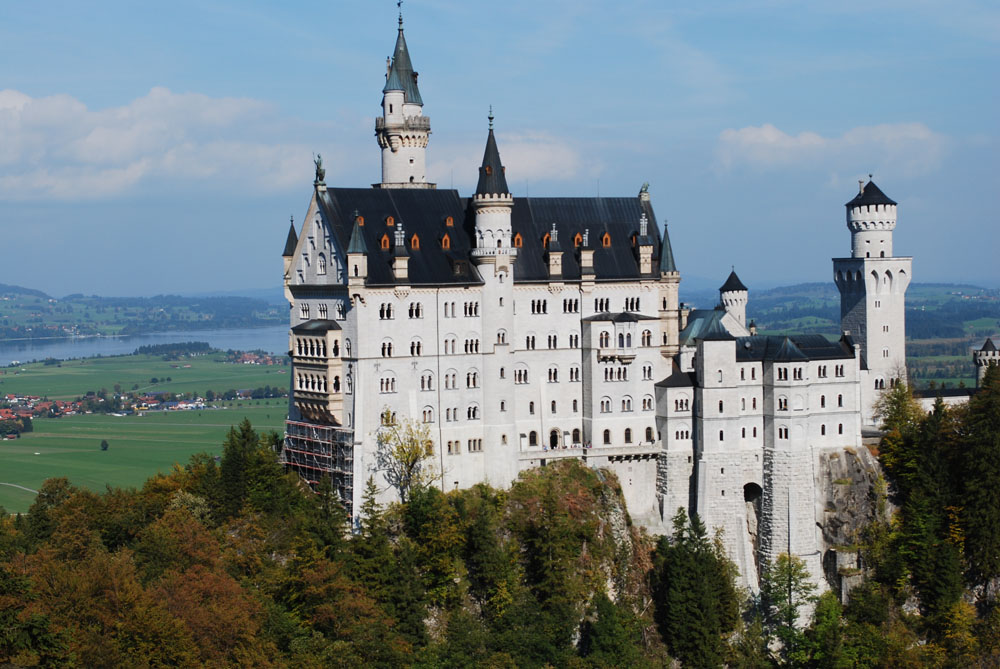 Von einer anderen Seite aufgenommen Schloss Neuschwanstein