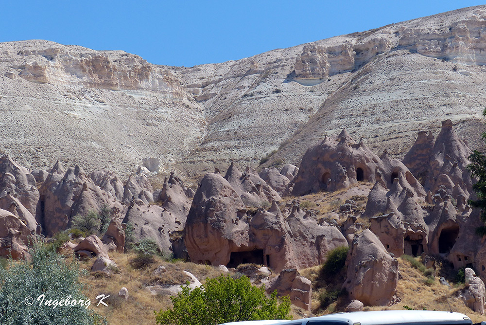 Von Erosion geprägte Landschaft