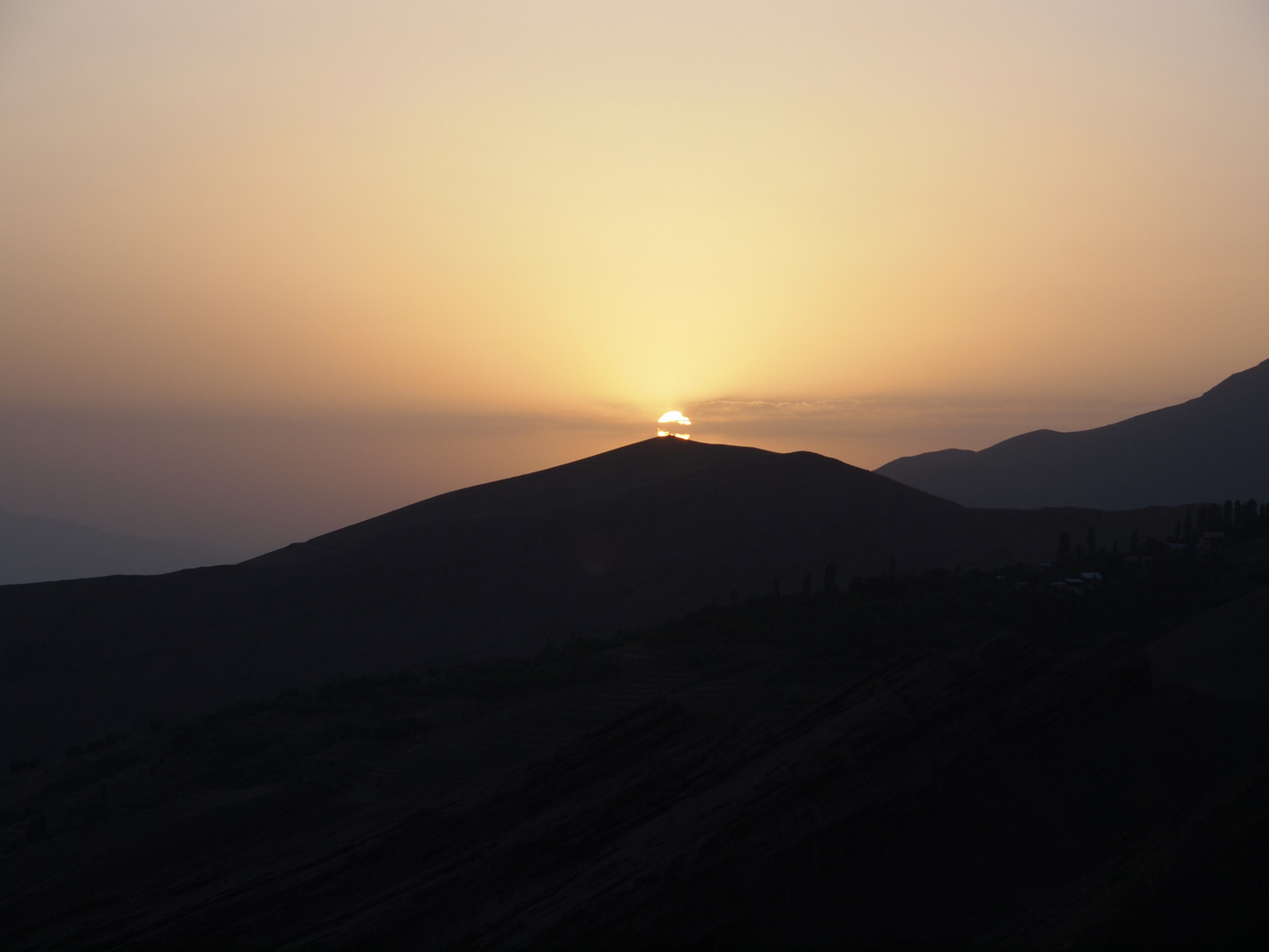 Von Festung Alamut, Sonnenuntergang