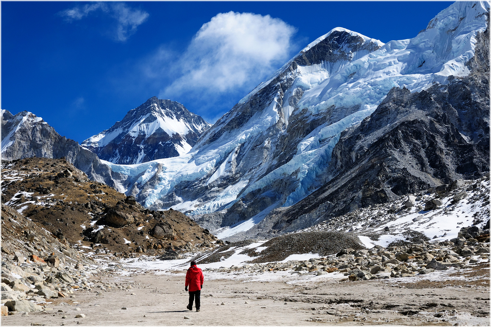 Von Gorakshep Richtung Everest Basecamp