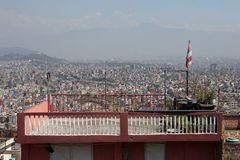 Von KIRTIPUR hat man einen schönen Blick man auf das Kathmandu-Tal 