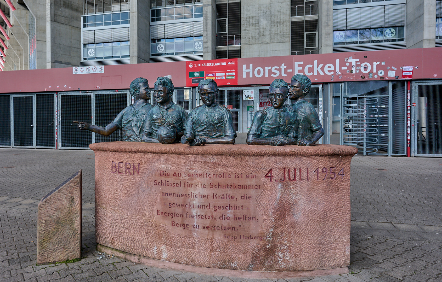 Von links nach rechts, Werner Liebrich, Fritz Walter, Werner Kohlmeyer, Horst Eckel...