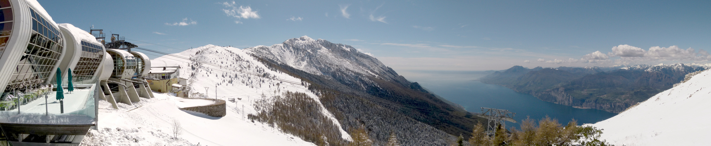 von Monte Baldo auf Gardasee