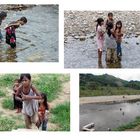 von Nha Trang nach Dalat - Kinder am Flußufer