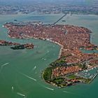 Von oben auf Venedig geschaut