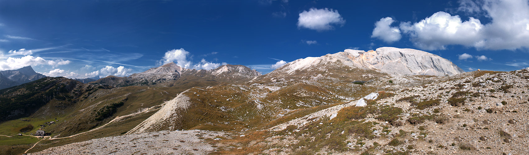 ... von Sennes in Richtung Seekoflhütte ...