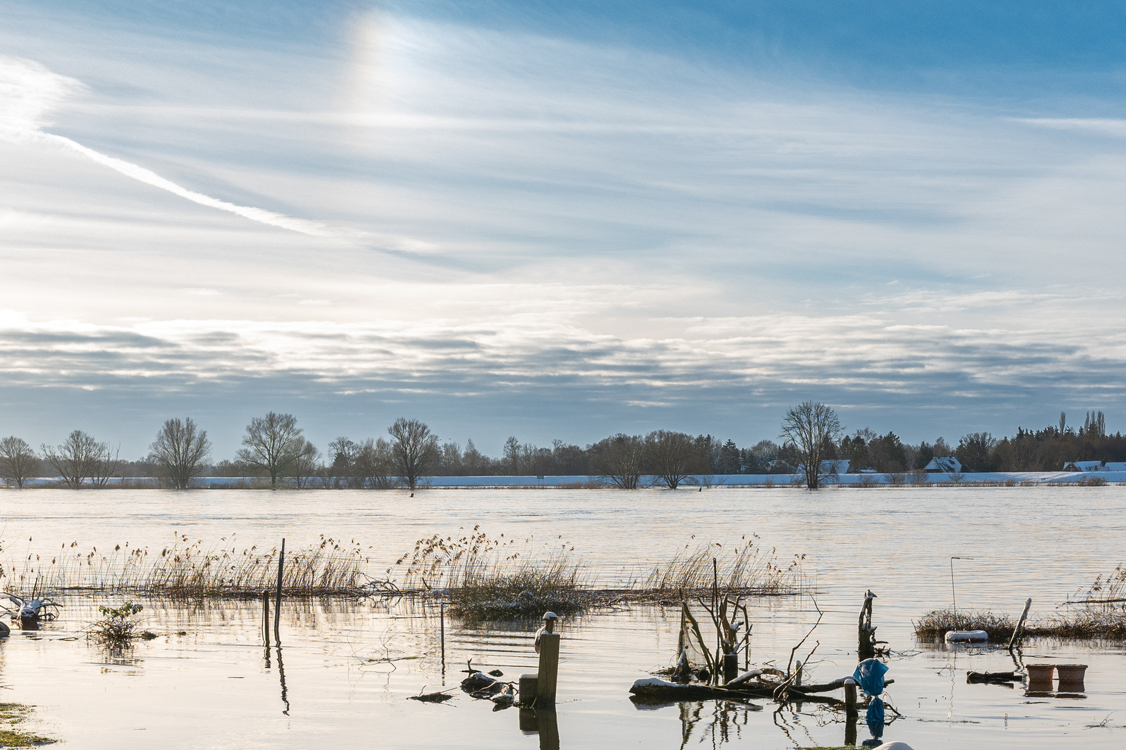 Von Tesperhude nach Lauenburg / Elbehochwasser