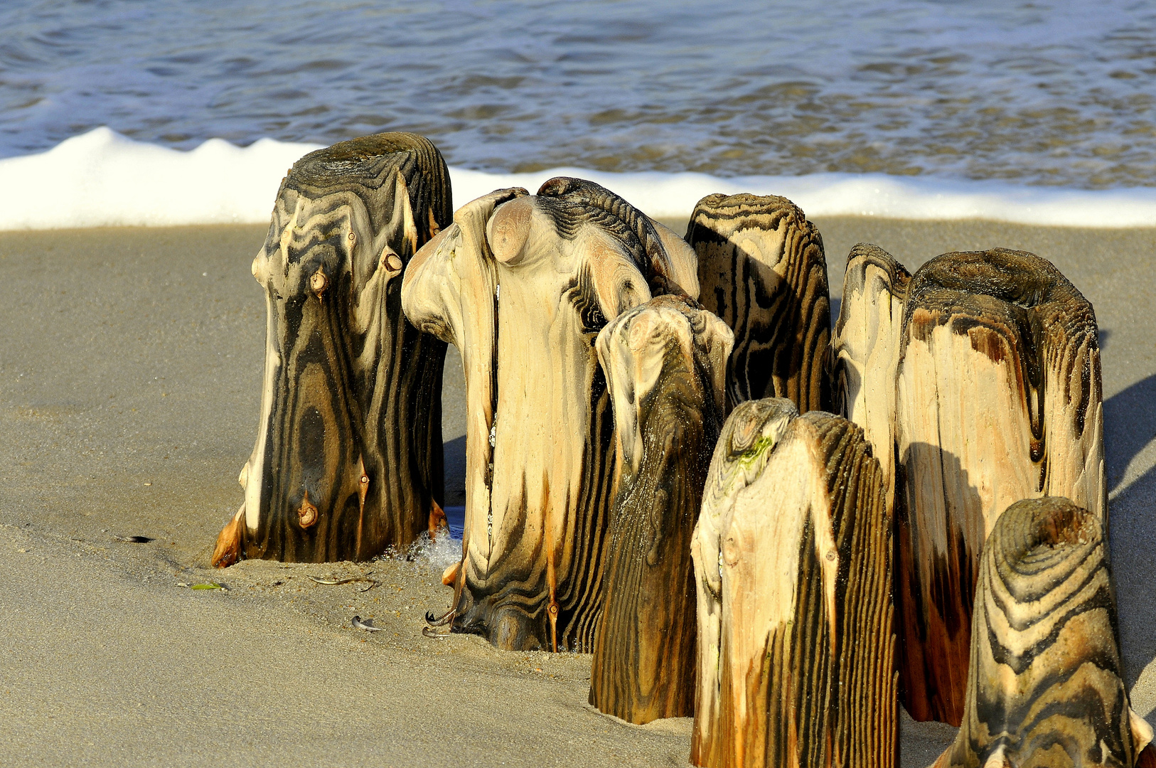 Von Wind, Sand und Wasser geschliffen.