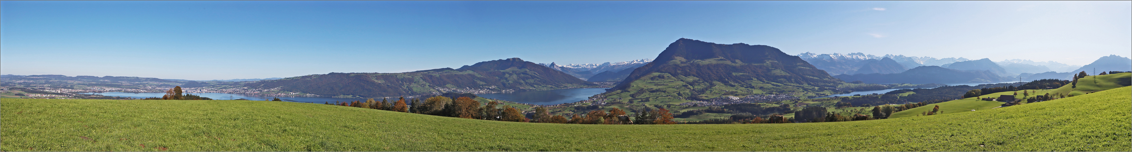 von Zug, zur Rigi und bis zum Pilatus