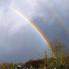 vor 15 Minuten gleich zwei Regenbogen nebeneinander