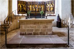 Vor dem Altar, Klosterkirche St. Vitus Drübeck