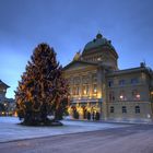 Vor dem Bundeshaus.