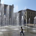 Vor dem Bundeshaus Bern