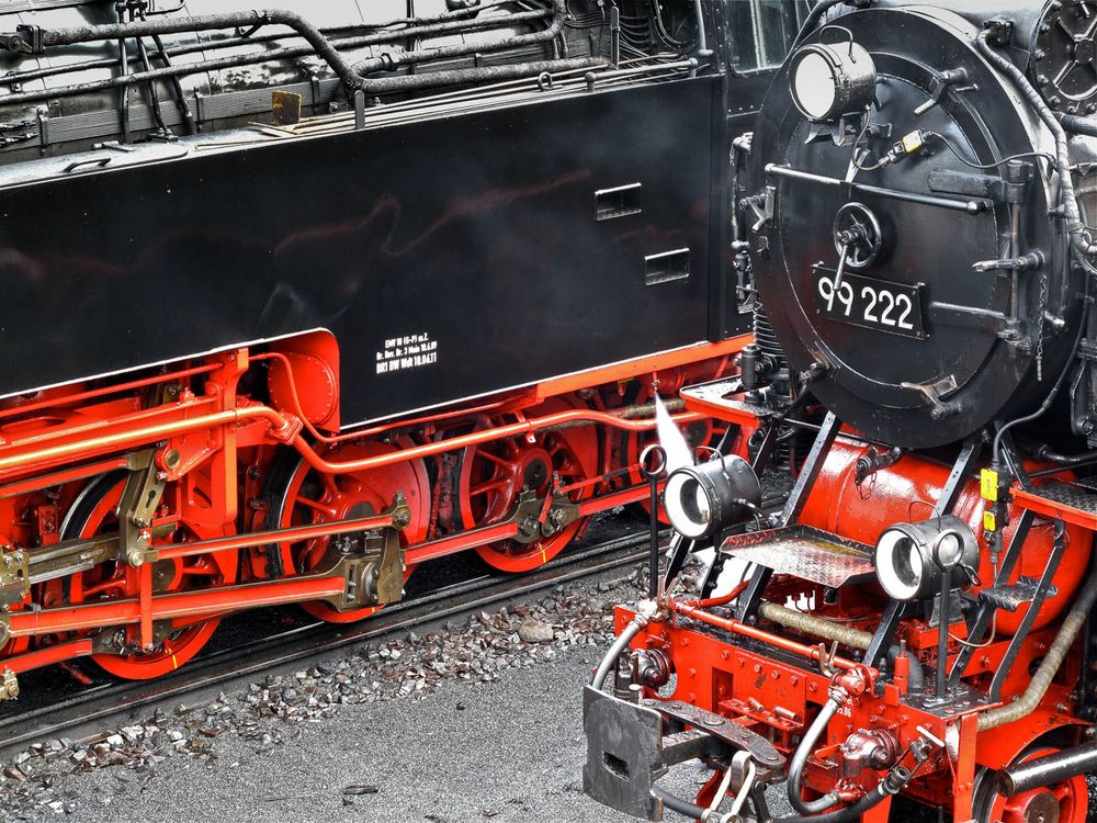 Vor dem Einsatz. Brockenbahn