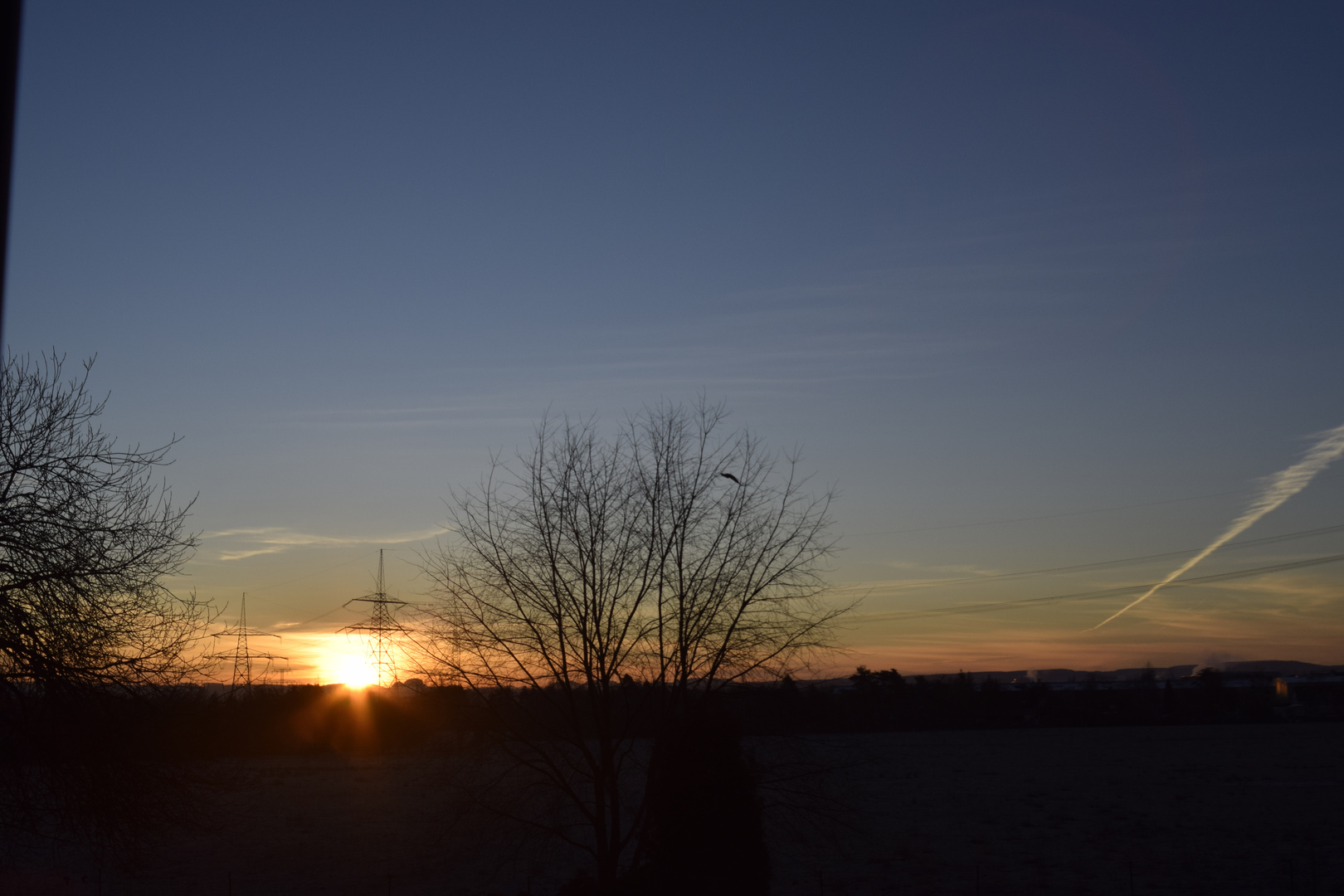 vor dem Fenster