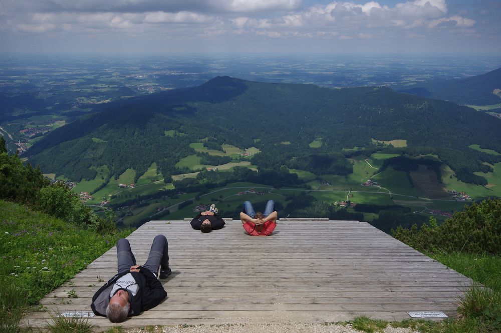 Vor dem Fliegen liegen