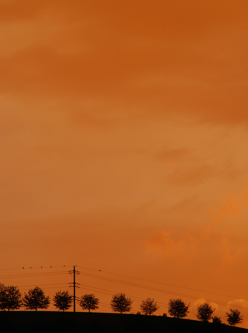 vor dem Gewitter