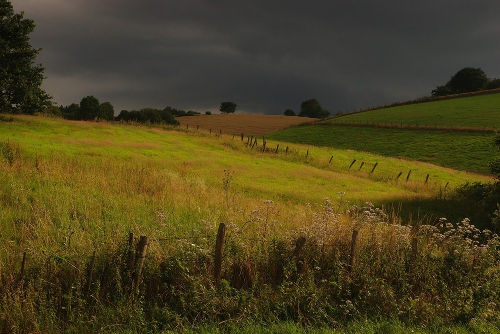 Vor dem Gewitter.