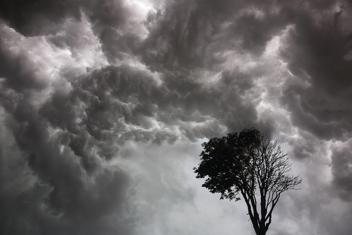 vor dem Gewitter