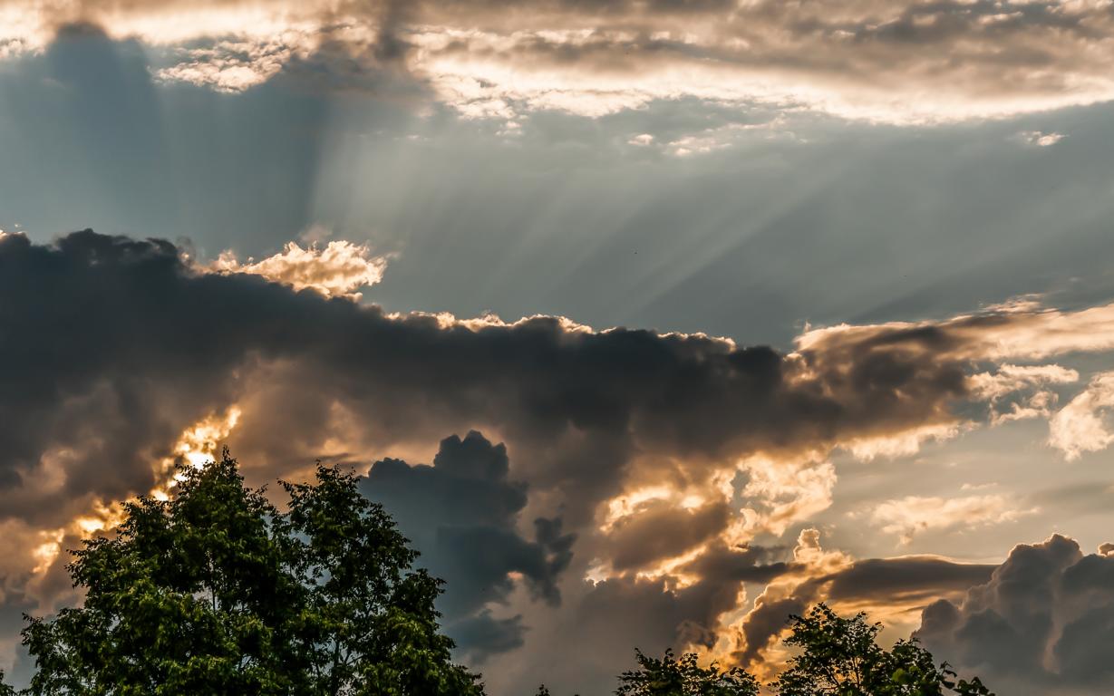 Vor dem Gewitter.