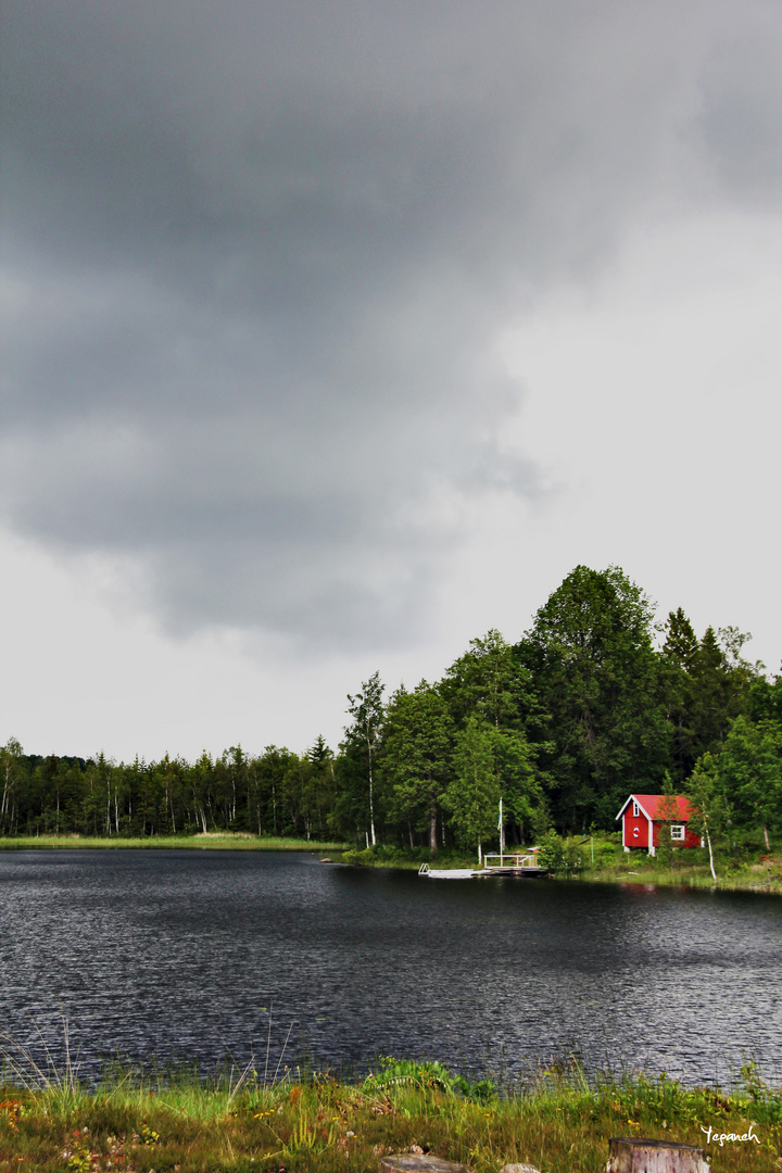 Vor dem Gewitter, Gislaved, Schweden