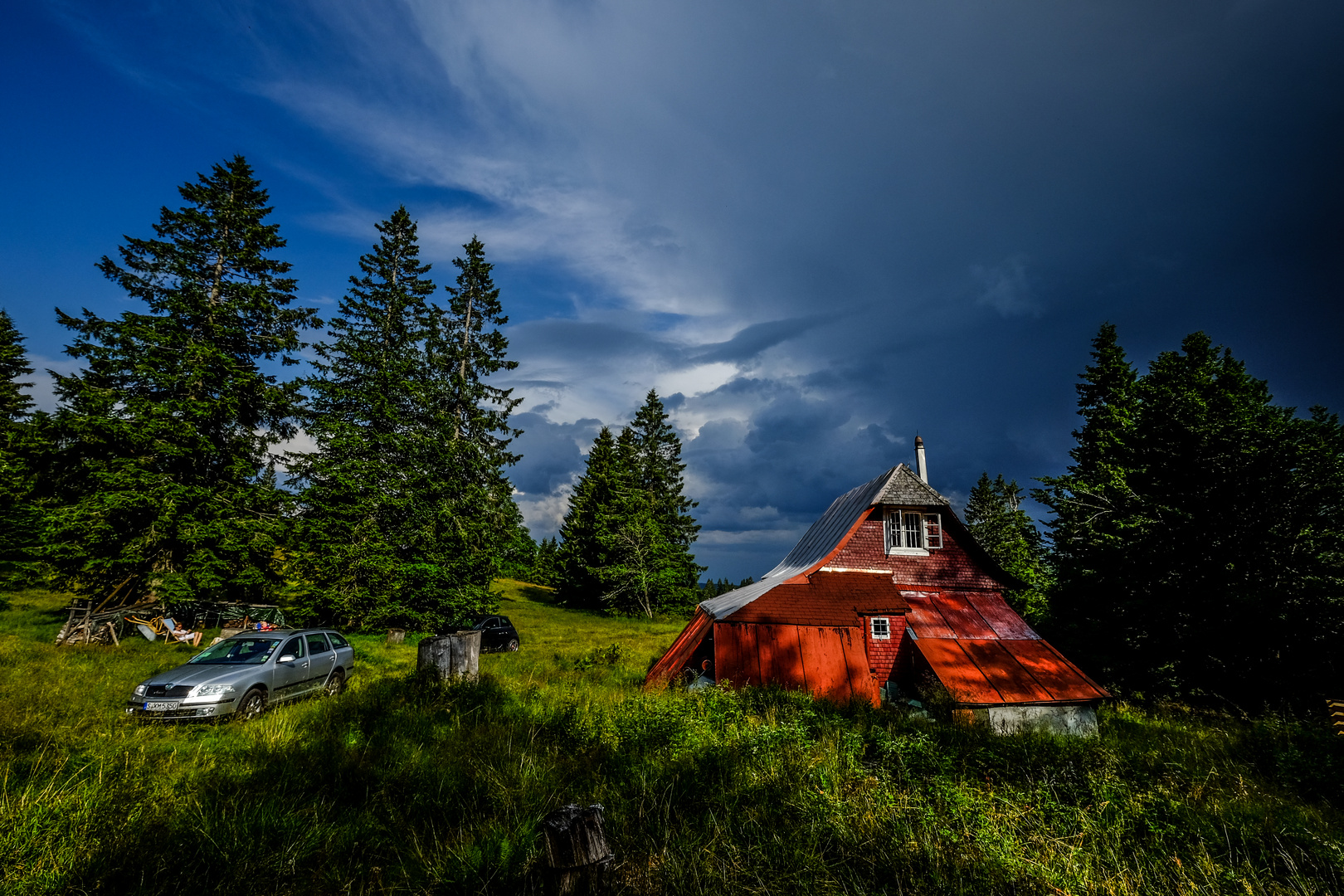 Vor dem Gewitter im Schwarzwald