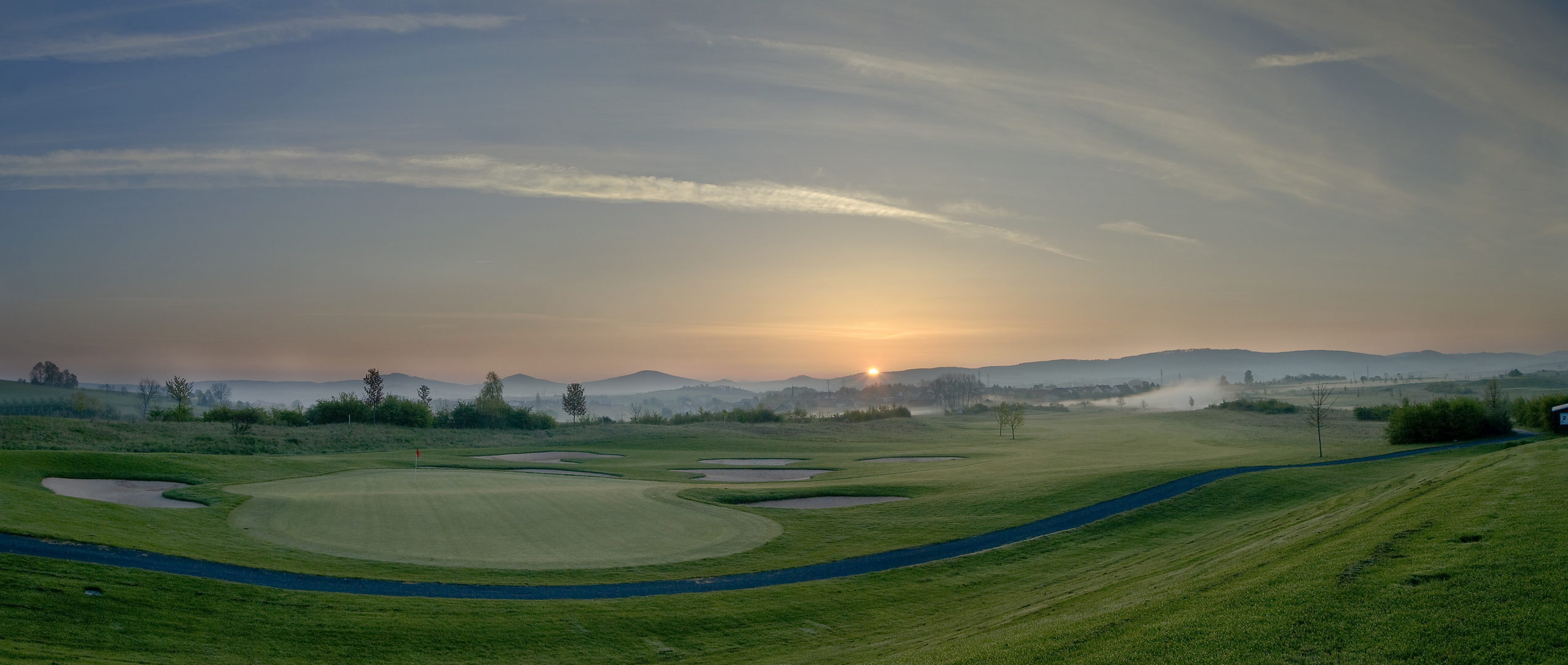 Vor dem Golfturnier