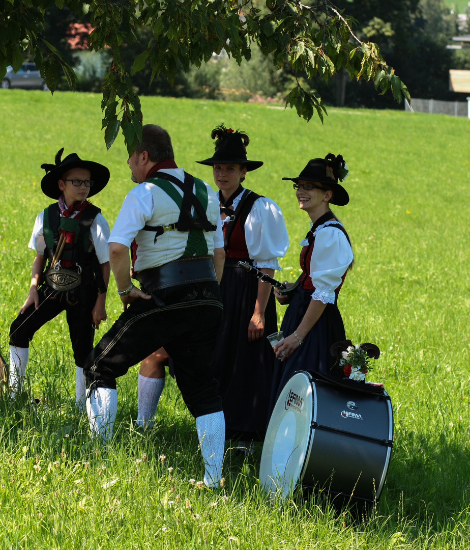 vor dem großen Auftritt