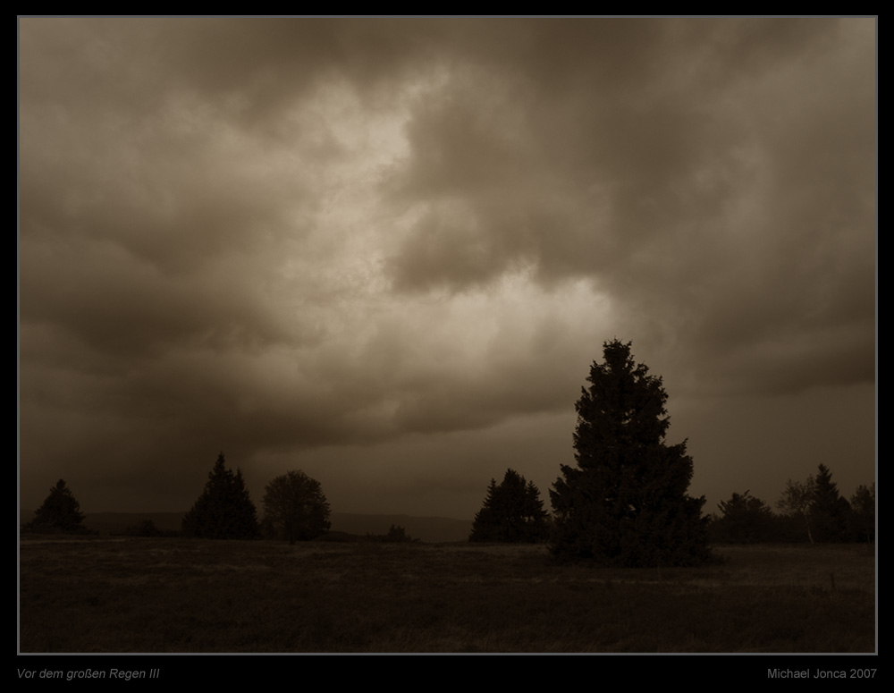 Vor dem großen Regen III