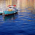 Vor dem Hafen der Insel Ponza