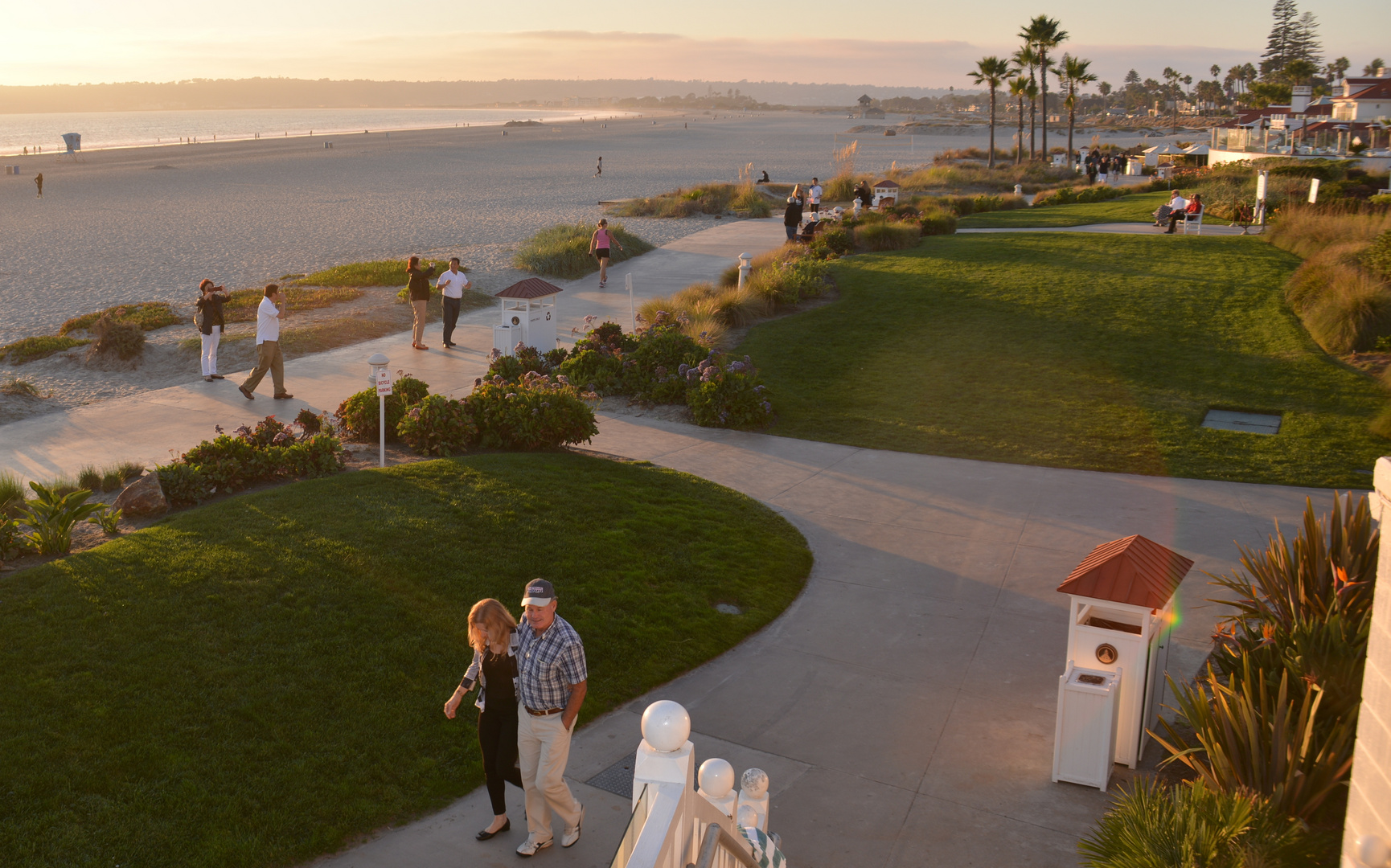 Vor dem Hotel del Coronado,San Diego 