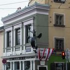 Vor dem kleinsten Haus von Wien