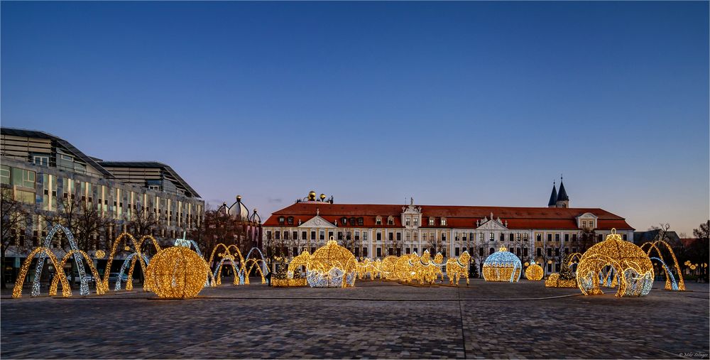 Vor dem Landtag Sachsen Anhalt ...