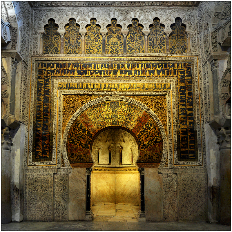 Vor dem Mihrab der Mezquita