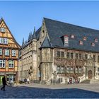 Vor dem Rathaus in Quedlinburg